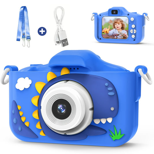 Appareil Photo Enfant Double Caméra 48MP 1080P Jeux Intégrés