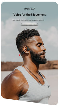 Casque Sport Rondo Bluetooth Conduction Osseuse Noise-Canceling Extérieur