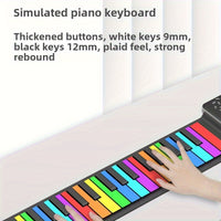 Piano clavier électronique pliable 49 touches rechargeable USB débutants