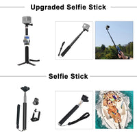 Ensemble de neuf accessoires pour caméras sportives