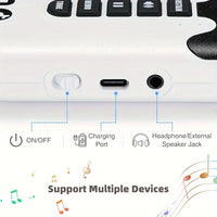 Piano clavier électronique pliable 49 touches rechargeable USB débutants